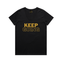 Womens' Keep Going V-Neck T-Shirt