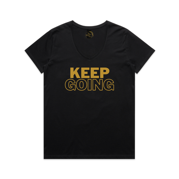 Womens' Keep Going V-Neck T-Shirt