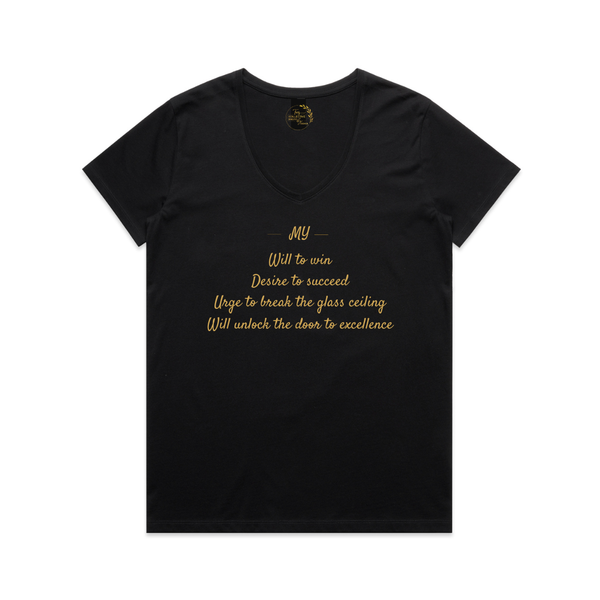 Womens' Will to Win V-Neck T-Shirt