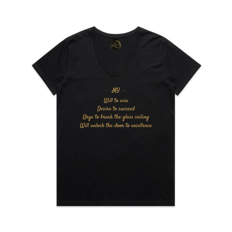 Womens' Will to Win V-Neck T-Shirt