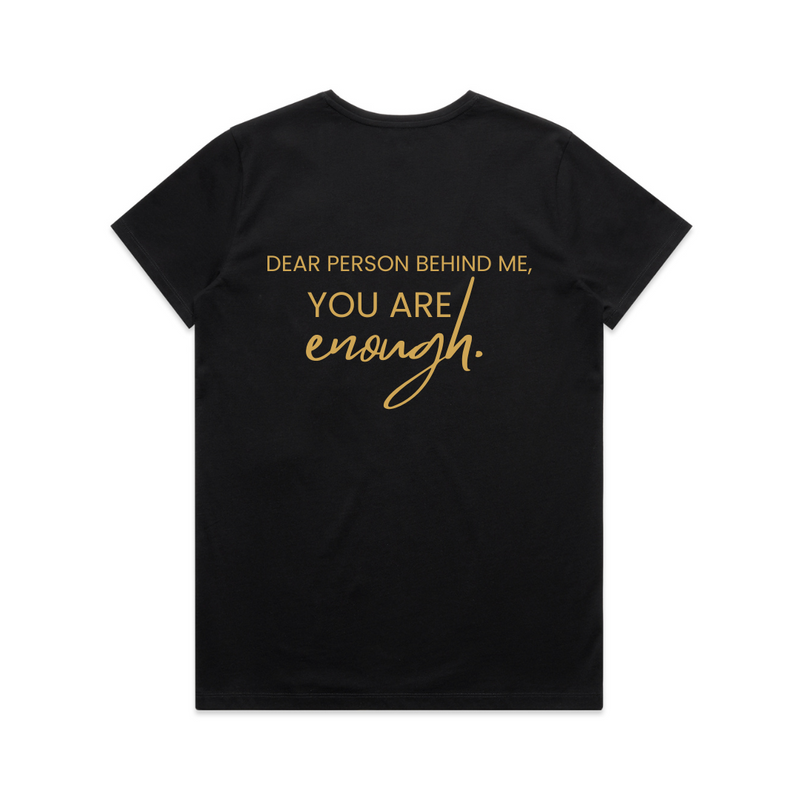 Womens' I Am Enough. You Are Enough. V-Neck T-Shirt