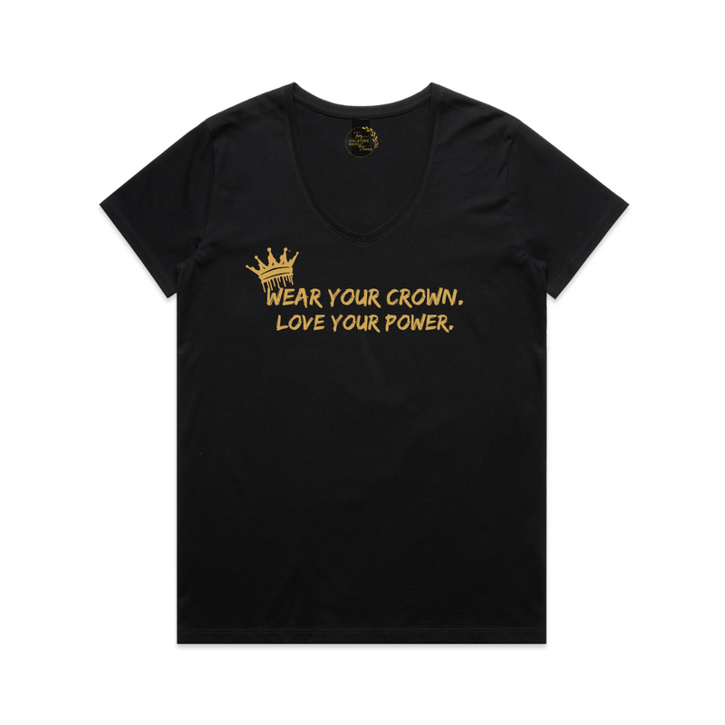 Womens' Wear Your Crown V-Neck T-Shirt