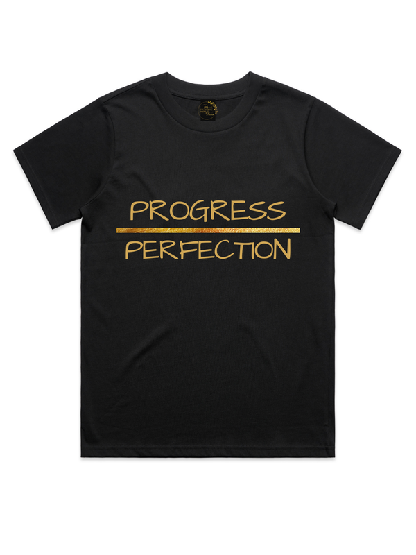 Womens' Progress Over Perfection Relaxed Fit Crewneck T-Shirt