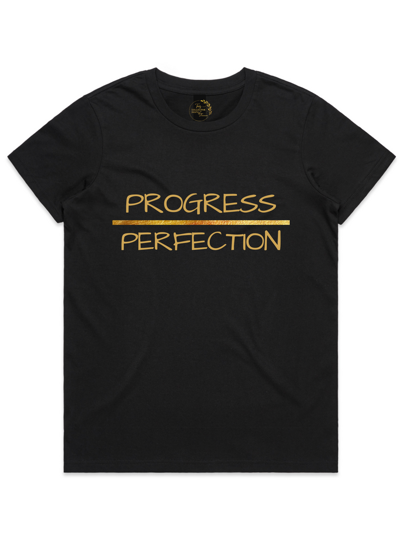 Womens' Progress Over Perfection Crewneck T-Shirt