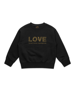 Girls' Love Yourself. Fiercely. Unapologetically. Sweatshirt