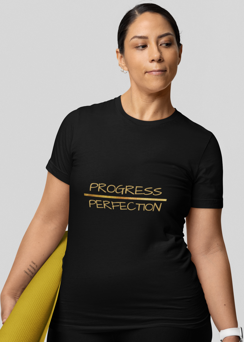 Womens' Progress Over Perfection Crewneck T-Shirt