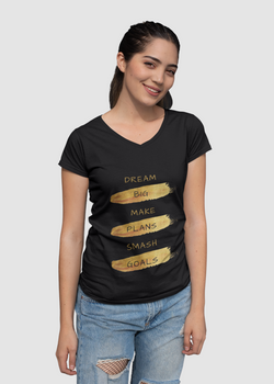 Womens' Dream Big V-Neck T-Shirt