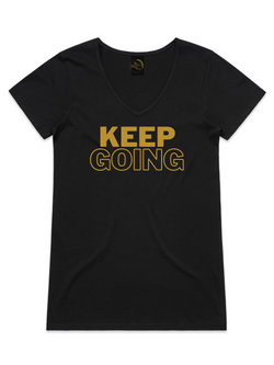 Womens' Keep Going V-Neck T-Shirt