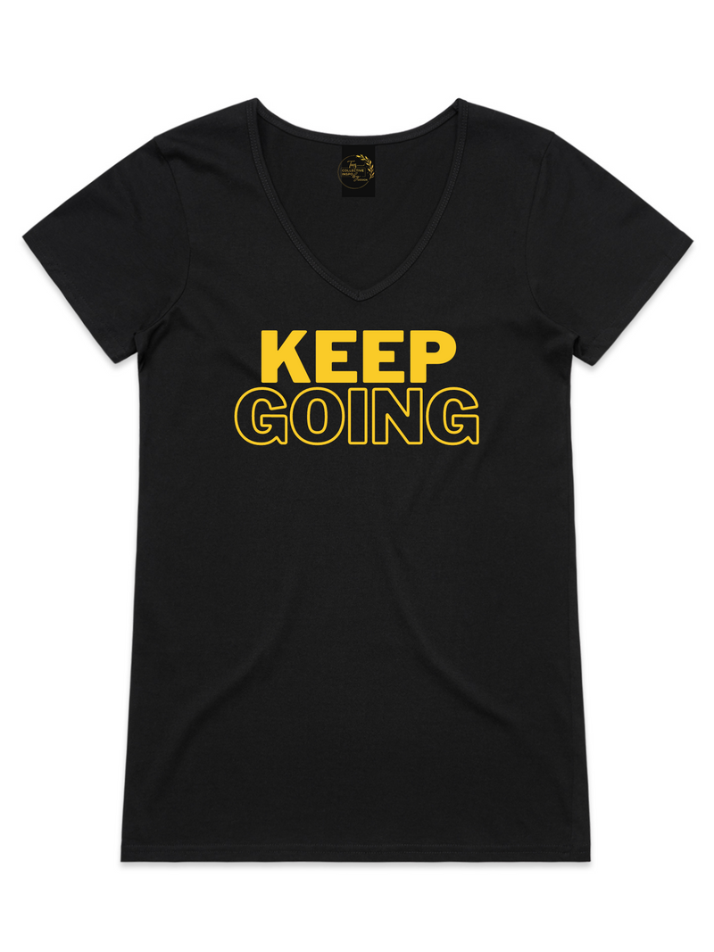 Womens' Keep Going V-Neck T-Shirt