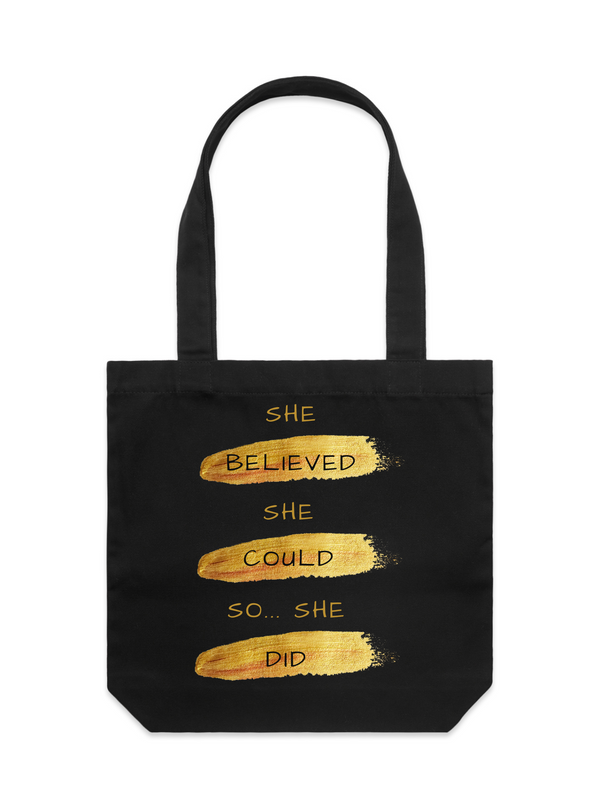 She Believed She Could Tote Bag